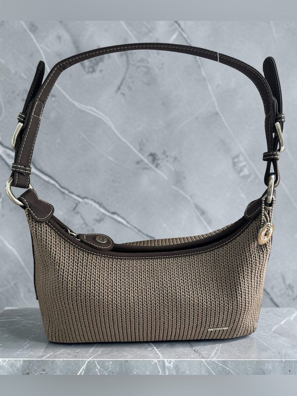The Sak Brown Taupe Woven Shoulder Bag NWT